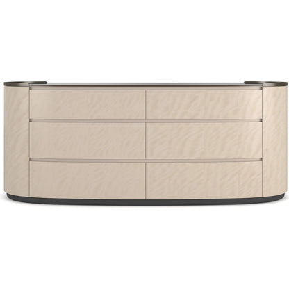 Muse Dresser by Caracole in nebulous, dark chocolate, deep bronze. Made from unique in a transitional style.