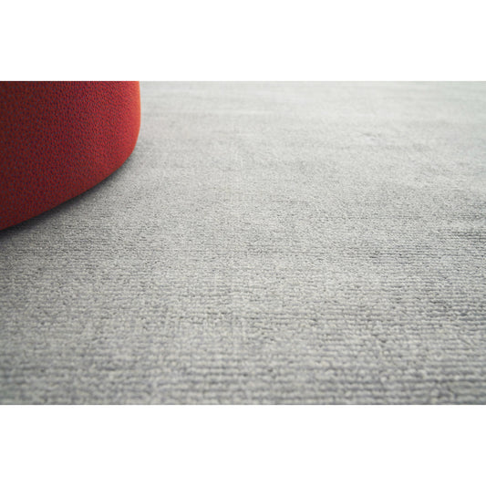 Duo Rug - Dark Gray, Silver by Exquisite Rugs in dark gray/silver. Made from unique in a unique style.
