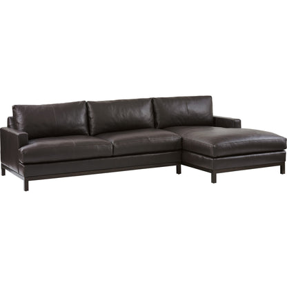 Horizon Leather Sectional by Lexington in bronze. Made from unique in a modern style.