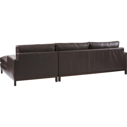 Horizon Leather Sectional by Lexington in bronze. Made from unique in a modern style.