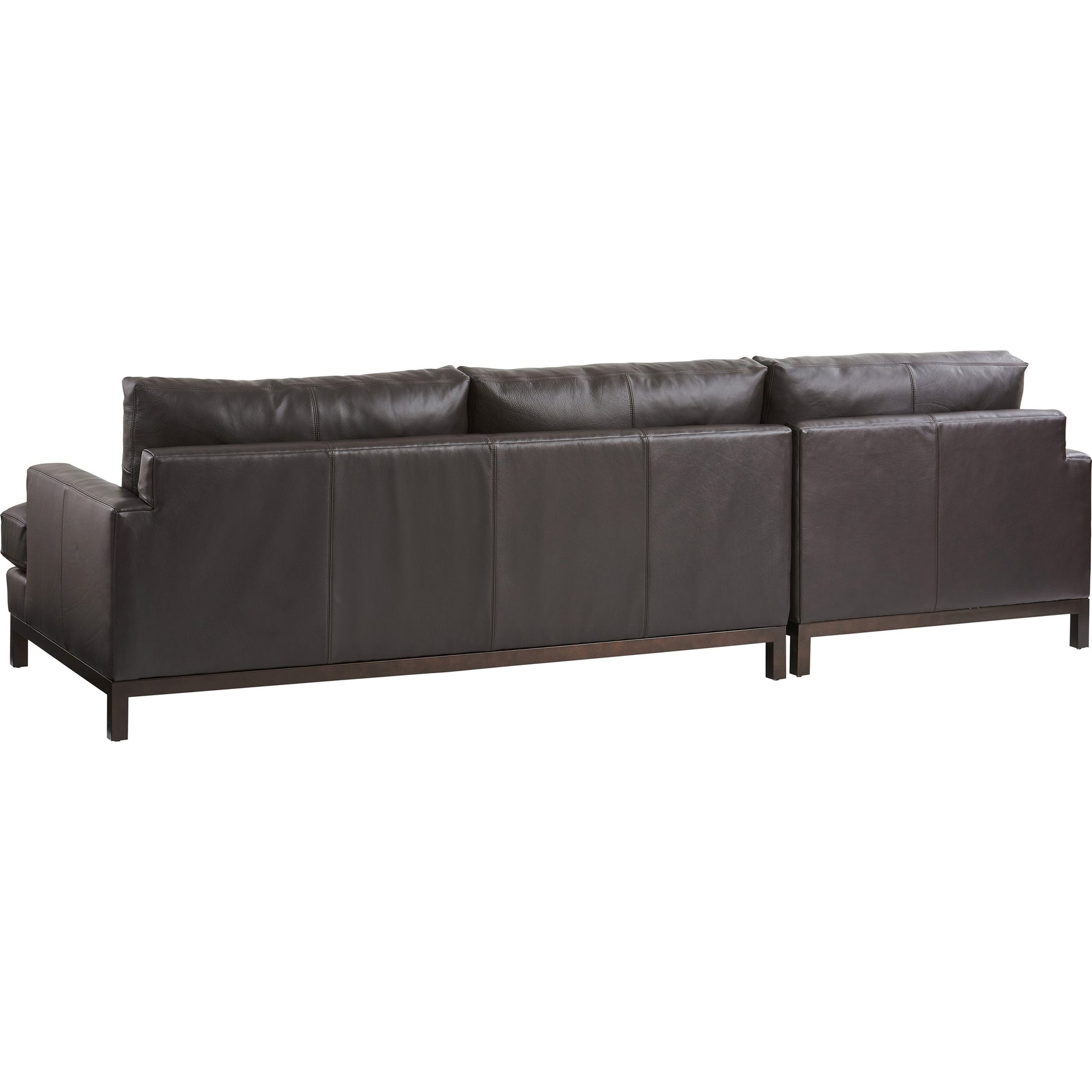 Horizon Leather Sectional by Lexington in bronze. Made from unique in a modern style.