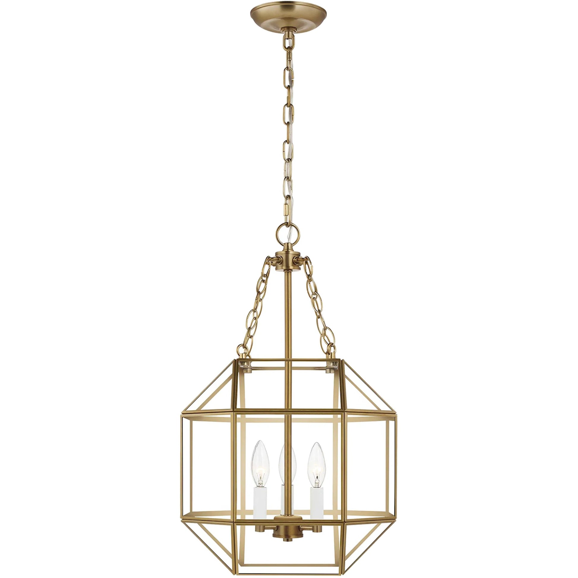 Morrison Small Three Light Lantern by Visual Comfort & Co.. Made from steel in a unique style.