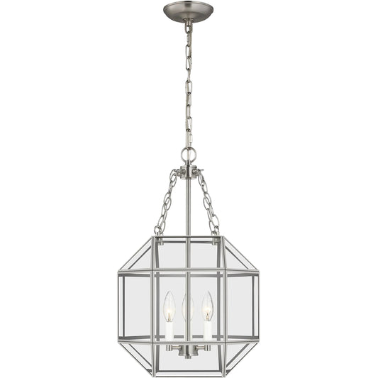 Morrison Small Three Light Lantern by Visual Comfort & Co.. Made from steel in a unique style.