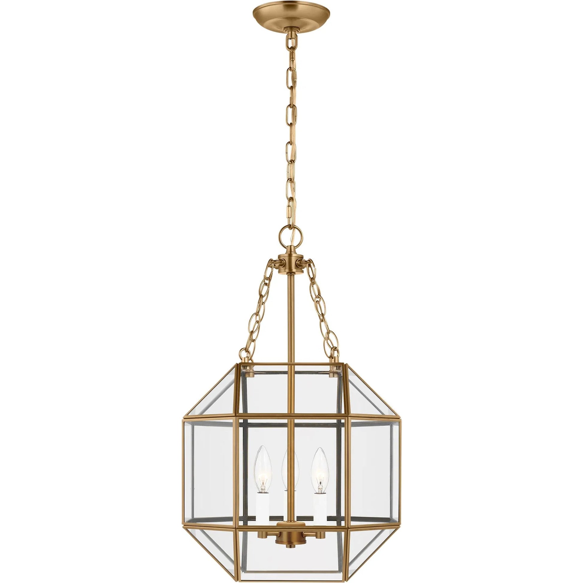 Morrison Small Three Light Lantern by Visual Comfort & Co.. Made from steel in a unique style.