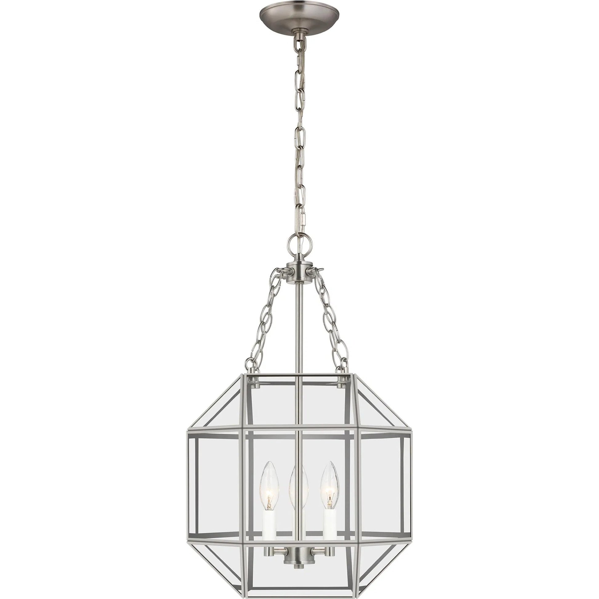 Morrison Small Three Light Lantern by Visual Comfort & Co.. Made from steel in a unique style.