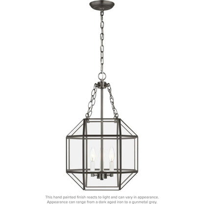 Morrison Small Three Light Lantern by Visual Comfort & Co.. Made from steel in a unique style.