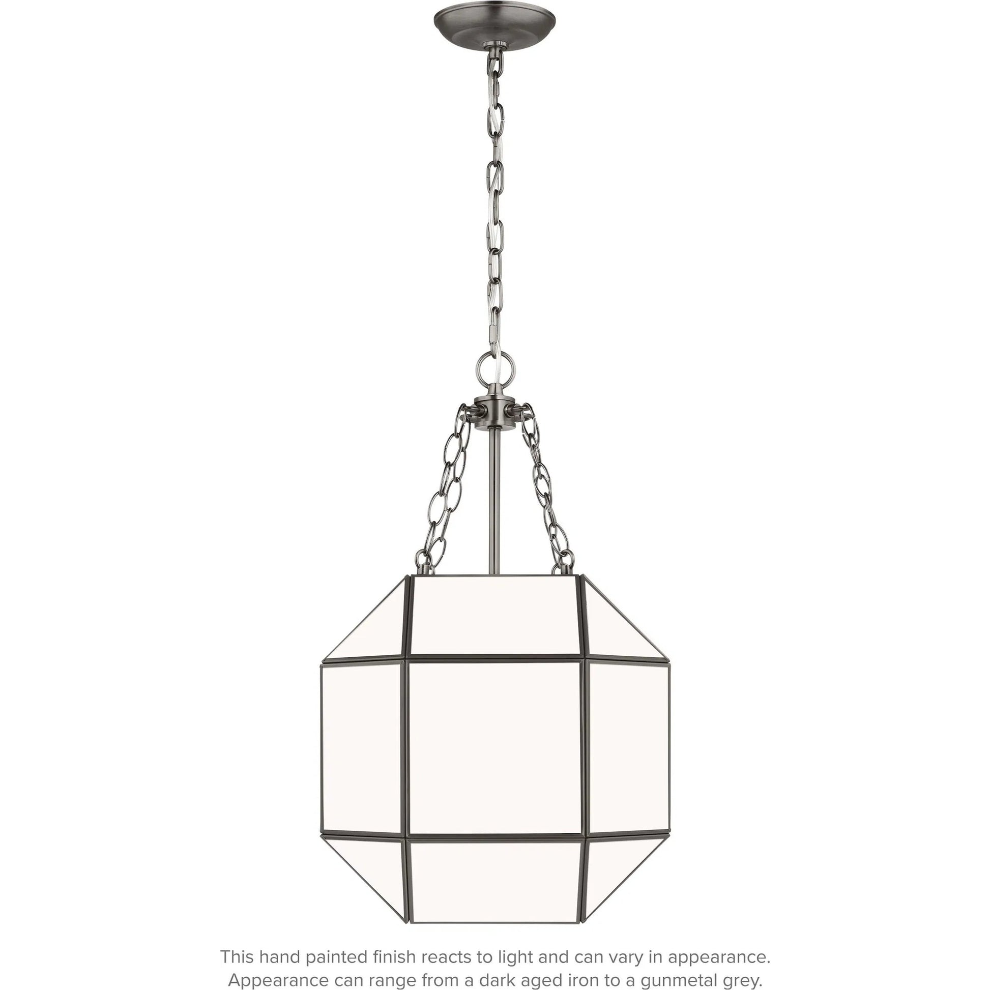 Morrison Small Three Light Lantern by Visual Comfort & Co.. Made from steel in a unique style.