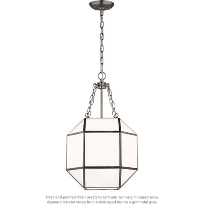 Morrison Small Three Light Lantern by Visual Comfort & Co.. Made from steel in a unique style.