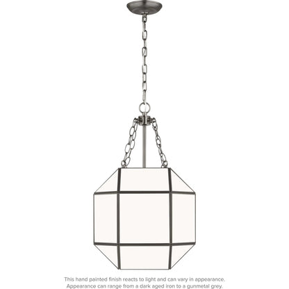 Morrison Small Three Light Lantern by Visual Comfort & Co.. Made from steel in a unique style.