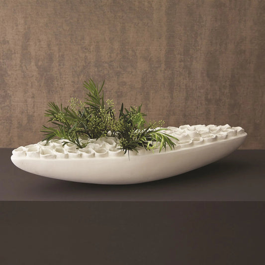 Reef Centerpiece by Global Views. Made from artistic ceramic in a coastal style.