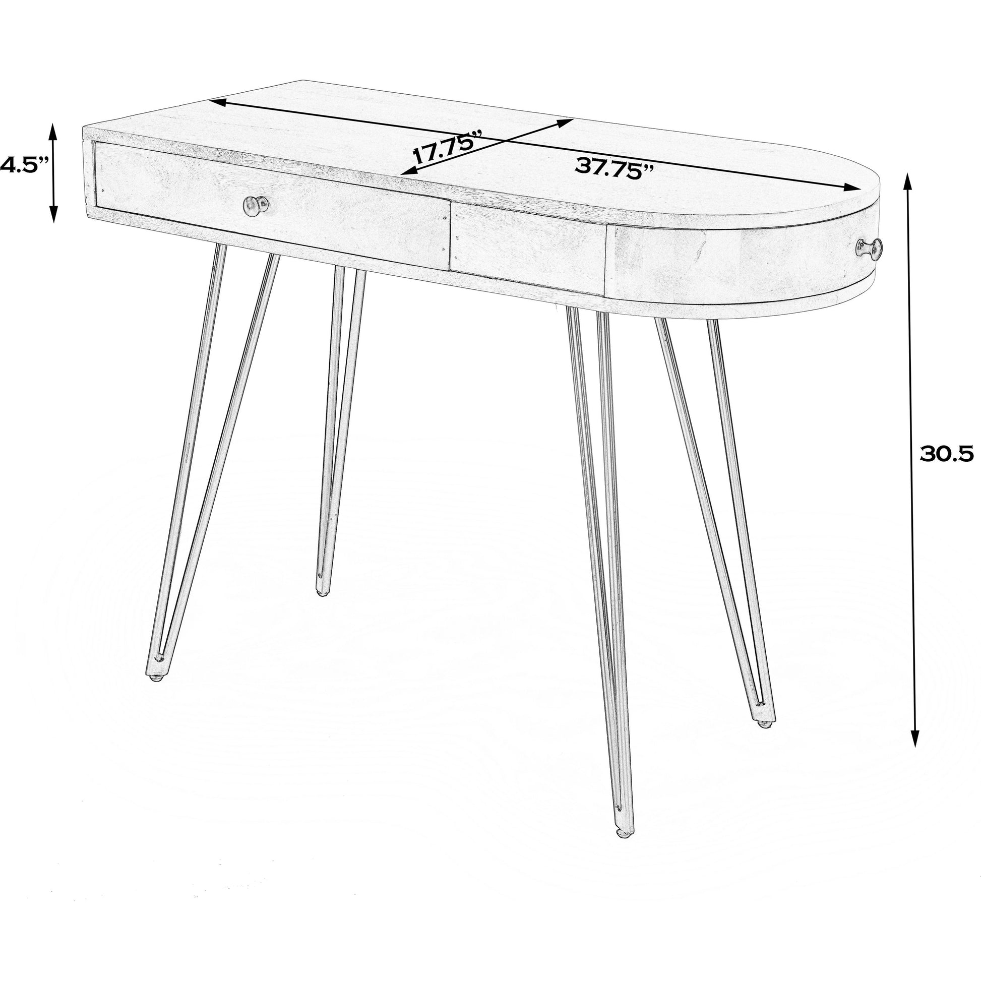 Sebastopol Loft Writing Desk by Butler Specialty Company in natural and butler loft. Made from mango wood, mdf, iron in a modern style.