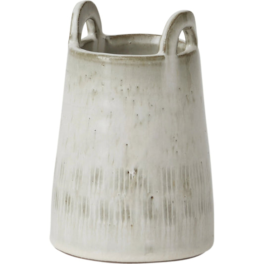 Lera Vase by Accent Decor in off-white. Made from ceramic in a modern style.
