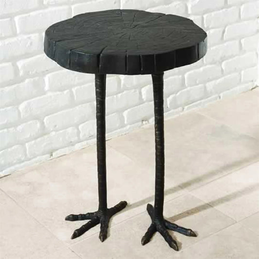 Ostrich Table by Global Views in black powder coat. Made from iron in a eclectic & global style.