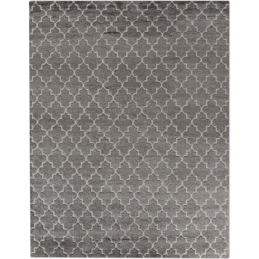 Lux Look 5188 Rug by Exquisite Rugs in gray. Made from bamboo silk in a unique style.