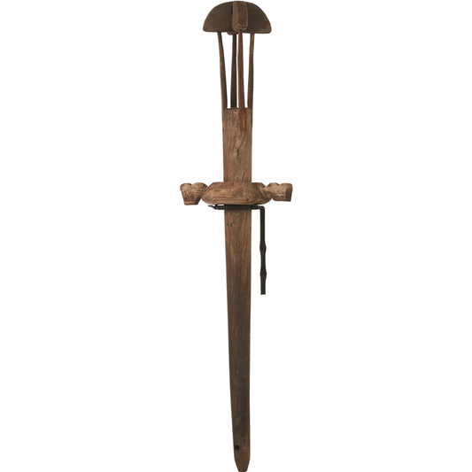 Mathani Churner by Global Views in natural wax, black. Made from reclaimed wood in a eclectic & global style.