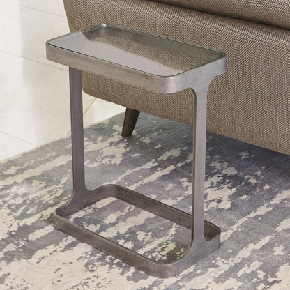 Saddle Table by Global Views. Made from iron, glass in a modern style.