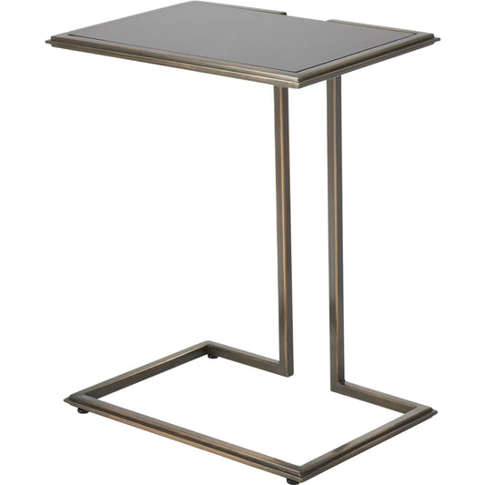 Cozy Up Table by Global Views in bronze. Made from iron, granite in a transitional style.