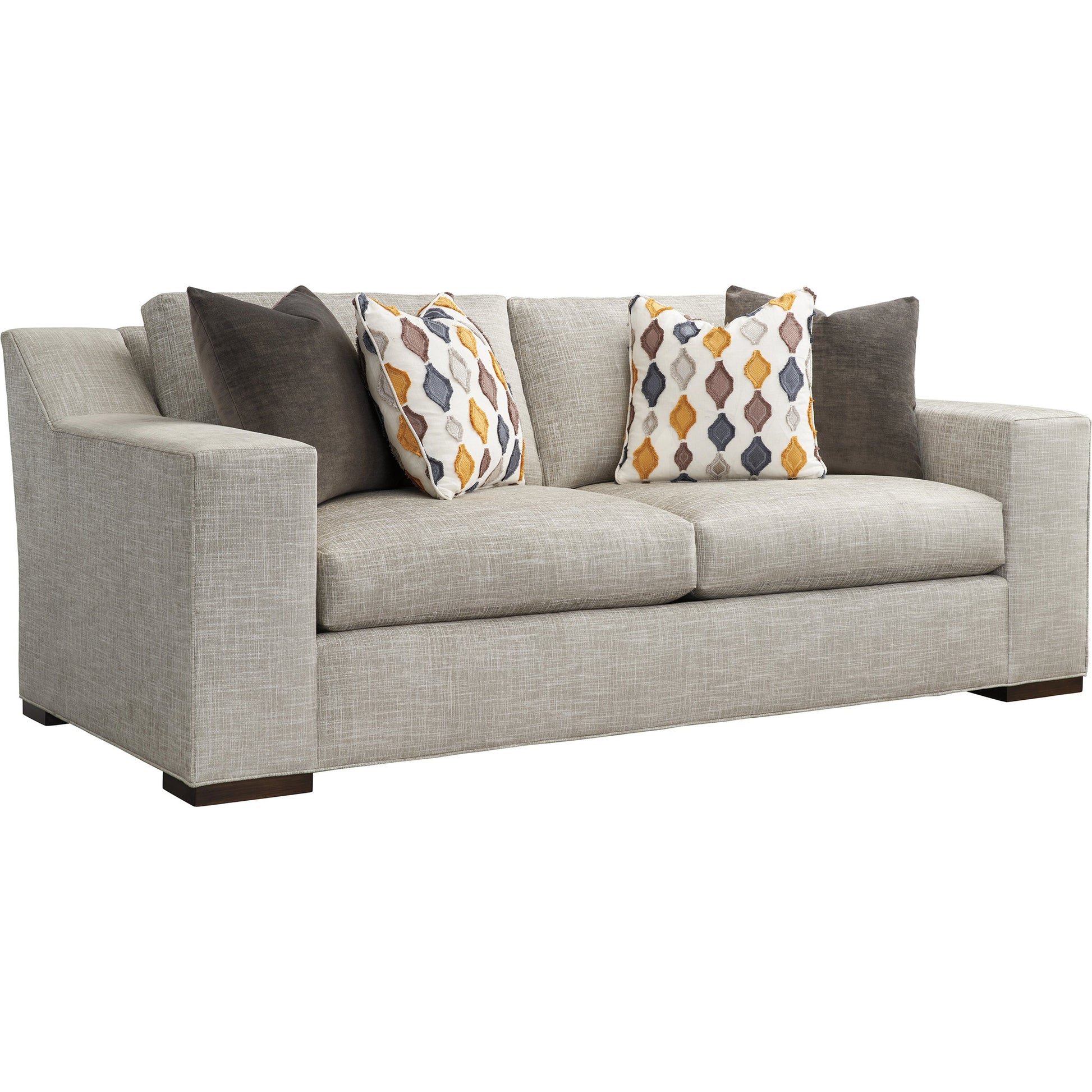 Shaws Cove Demi Sofa by Lexington in gray, charcoal, blue, red and gray. Made from unique in a modern style.