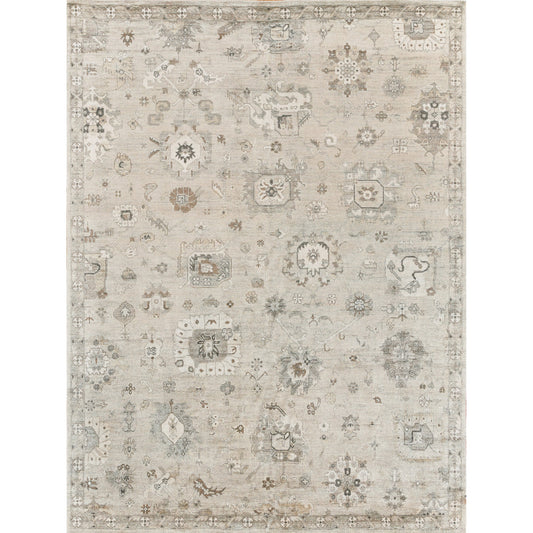 Museum Rug - Pewter by Exquisite Rugs in pewter. Made from bamboo silk, cotton in a unique style.