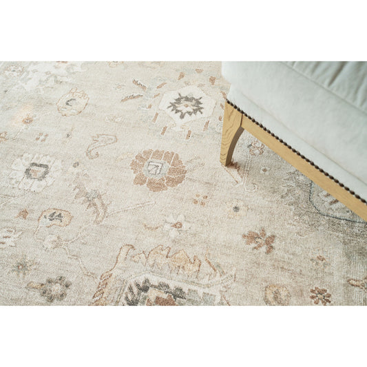 Museum Rug - Pewter by Exquisite Rugs in pewter. Made from bamboo silk, cotton in a unique style.