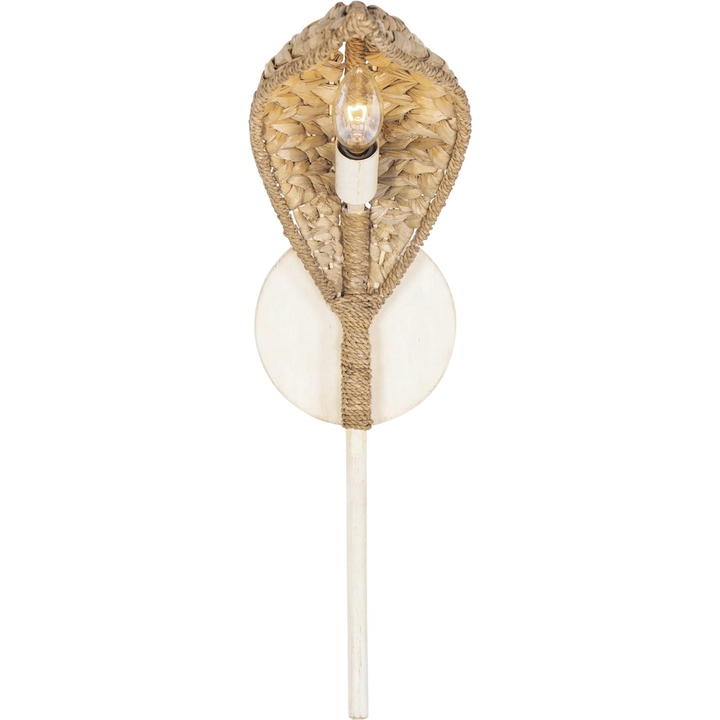 000 SI-2332066 | Additional Silo | Century Palm Sconce by Varaluz in country white. Made from unique in a rustic style.