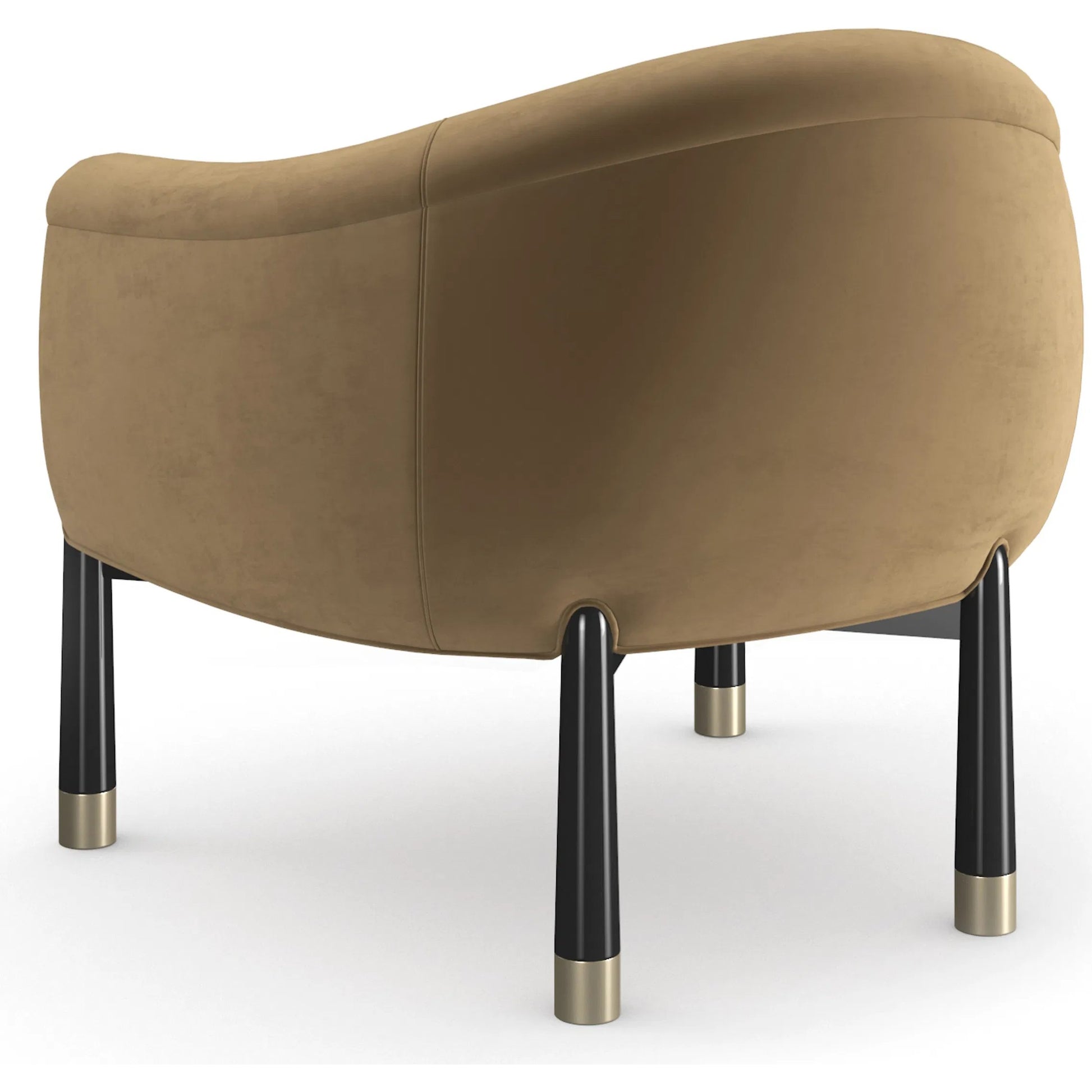 Baton Accent Chair by Caracole in chocolate truffle, whisper of gold. Made from unique in a eclectic & global style.