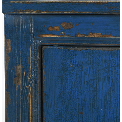 Amherst 4-Drawer Reclaimed Pine Wood Sideboard Buffet by Classic Home in gray. Made from reclaimed pine in a rustic style.