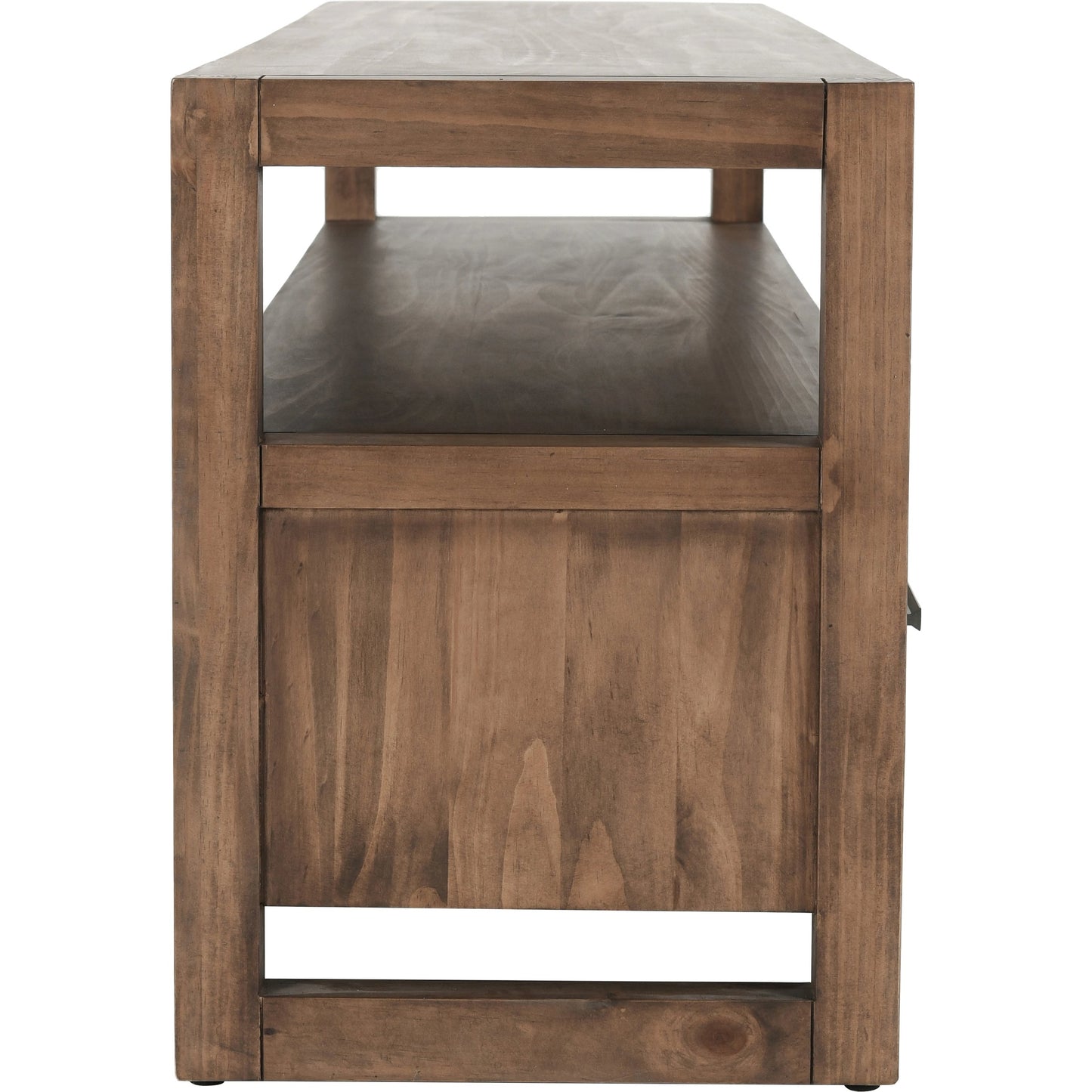 002 SI-2007481 | Additional Silo | Fenmore 3 Drawer TV Stand by Kosas Home in almond brown. Made from pine wood in a modern style.