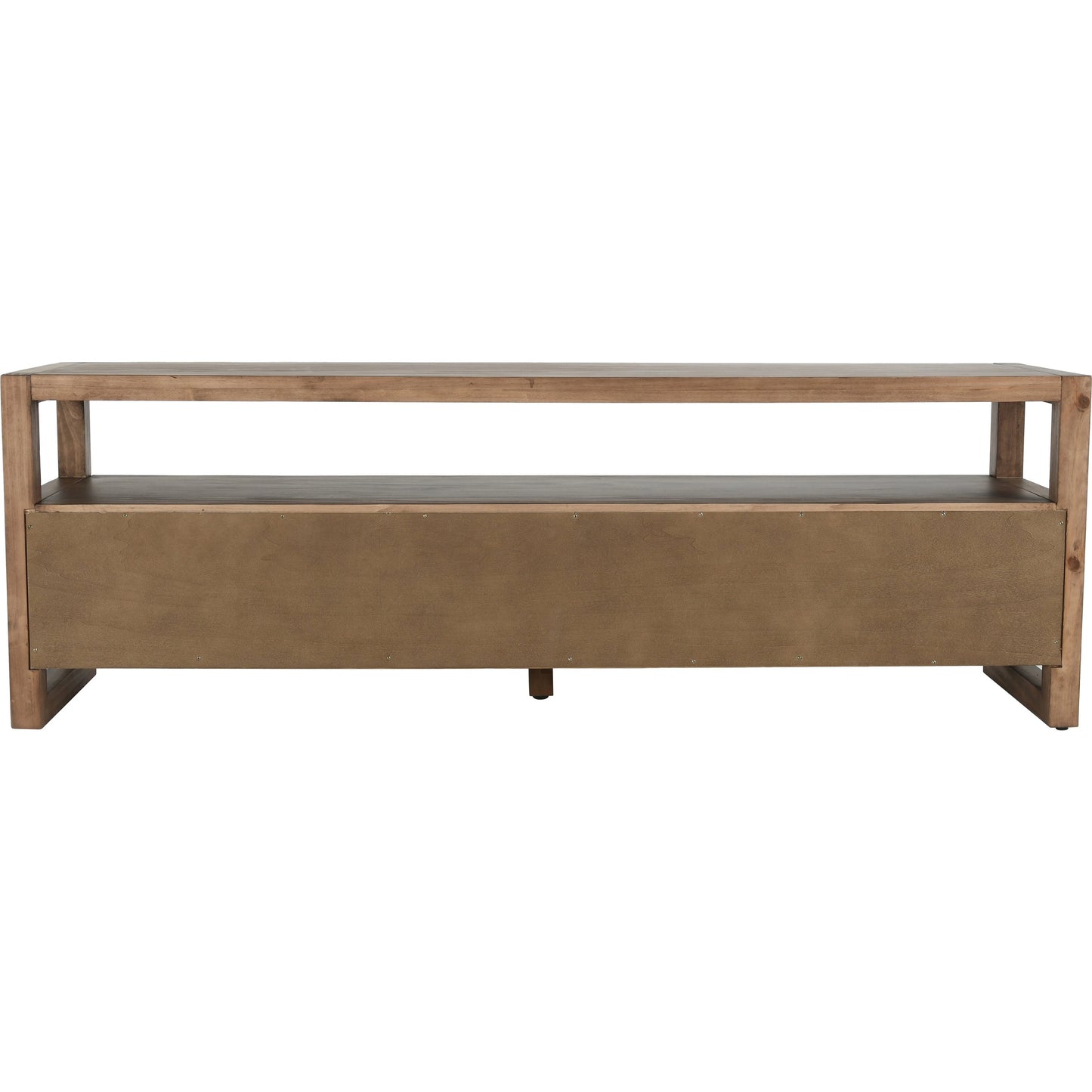 003 SI-2007481 | Additional Silo | Fenmore 3 Drawer TV Stand by Kosas Home in almond brown. Made from pine wood in a modern style.