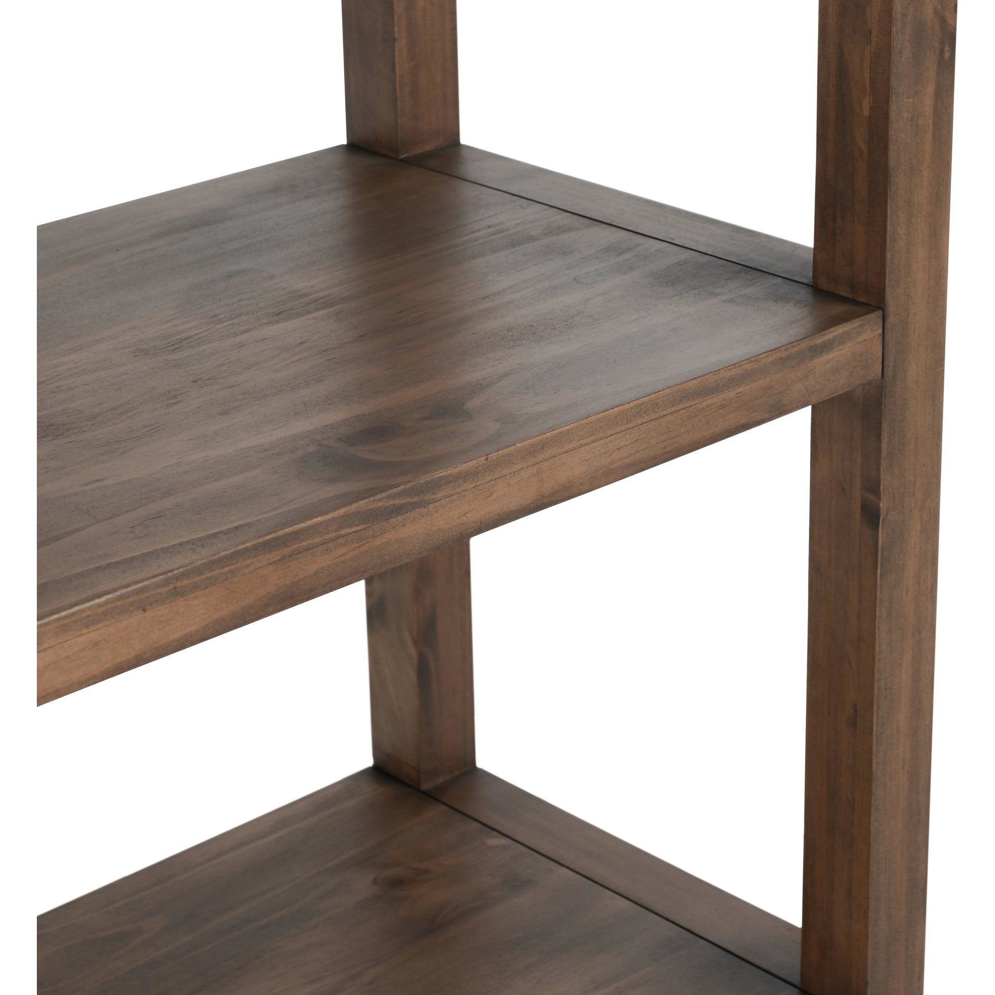 Fenmore 2 Drawer Bookcase by Kosas Home in almond brown. Made from pine wood in a modern style.