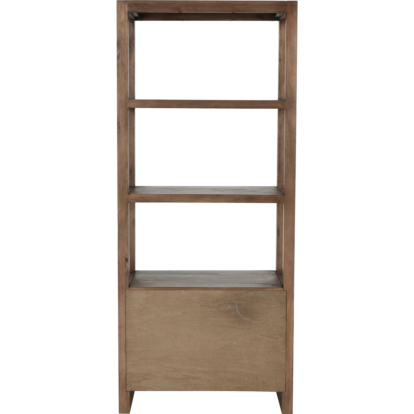 003 SI-2007482 | Additional Silo | Fenmore 2 Drawer Bookcase by Kosas Home in almond brown. Made from pine wood in a modern style.