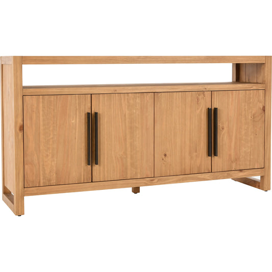 001 SI-2453394 | Primary Silo | Fenmore 4 Door Sideboard by Kosas Home in natural. Made from pine wood in a transitional style.