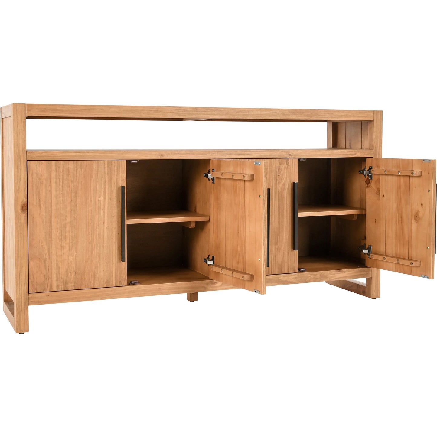 004 SI-2453394 | Additional Silo | Fenmore 4 Door Sideboard by Kosas Home in natural. Made from pine wood in a transitional style.