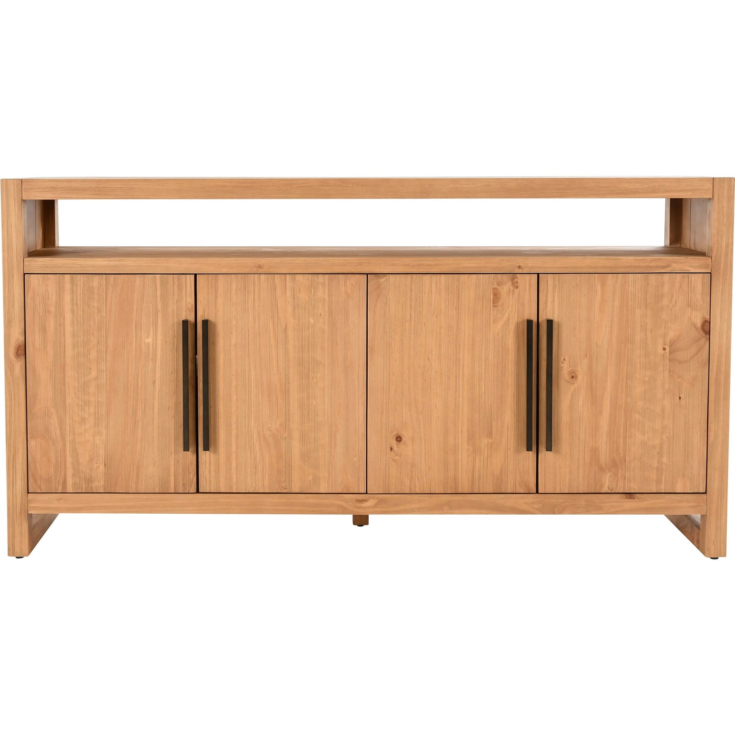 002 SI-2453394 | Additional Silo | Fenmore 4 Door Sideboard by Kosas Home in natural. Made from pine wood in a transitional style.
