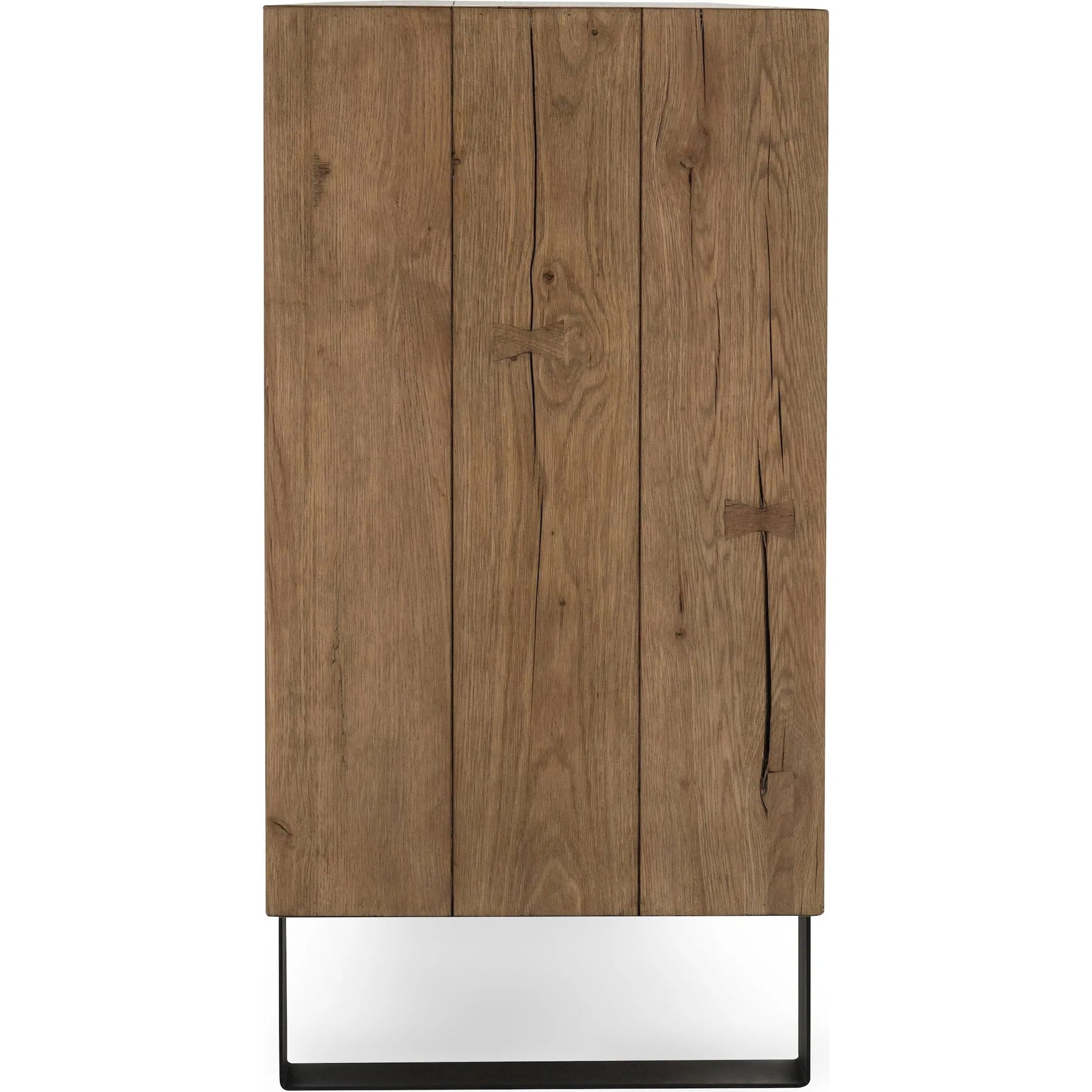 Danica Reclaimed Oak 4-Door Buffet by Classic Home in natural,black. Made from unique in a unique style.