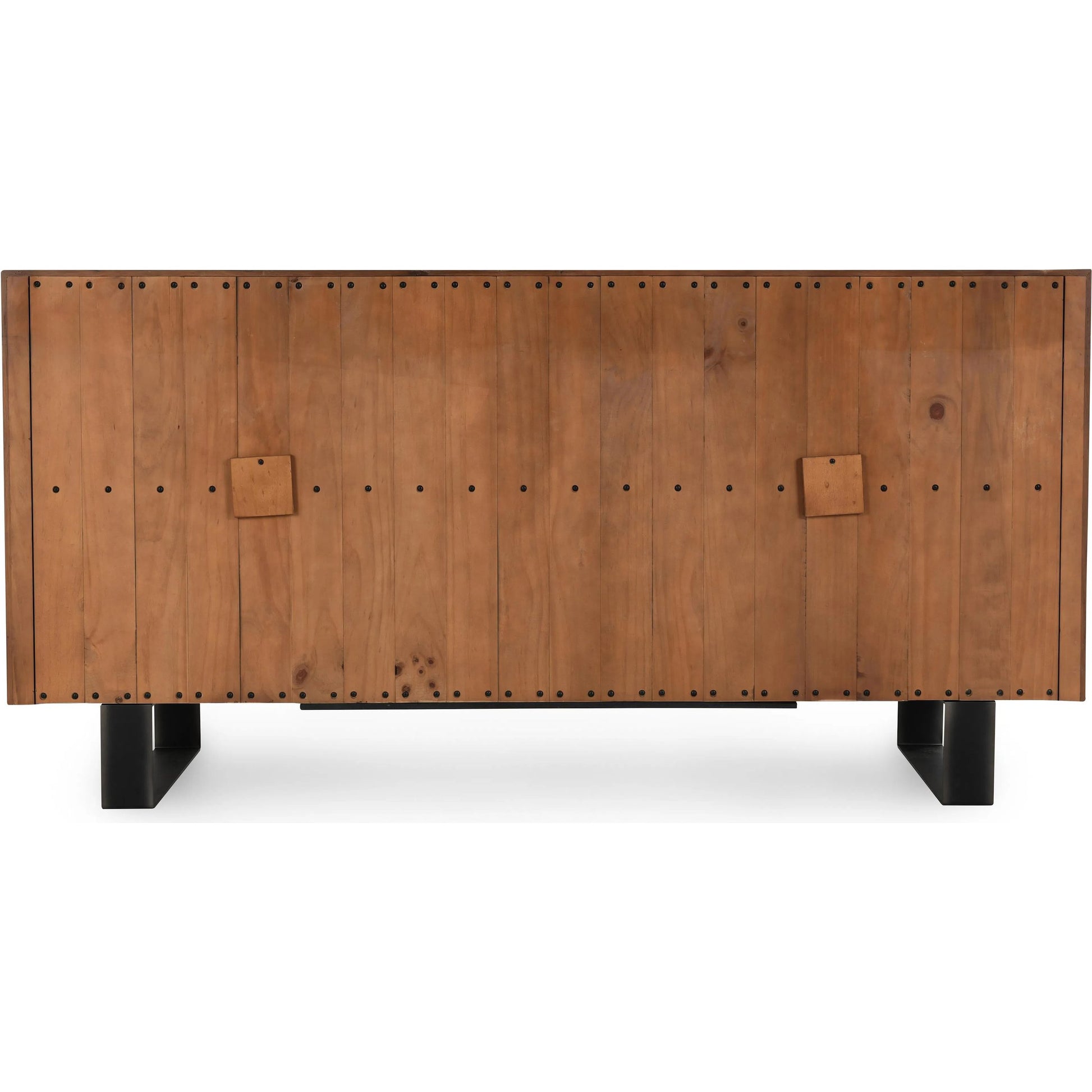 Danica Reclaimed Oak 4-Door Buffet by Classic Home in natural,black. Made from unique in a unique style.