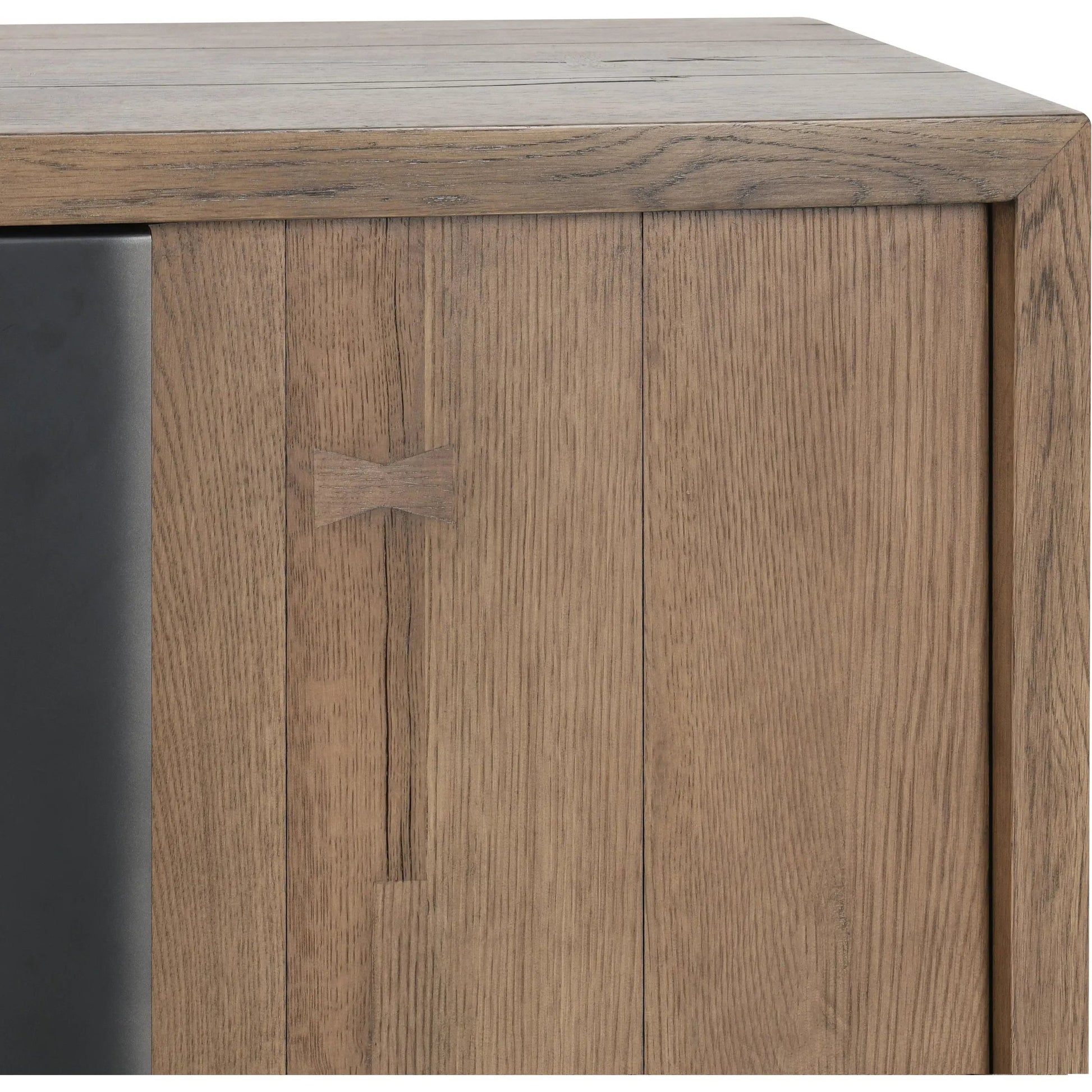 Danica Reclaimed Oak 4-Door Buffet by Classic Home in natural,black. Made from unique in a unique style.