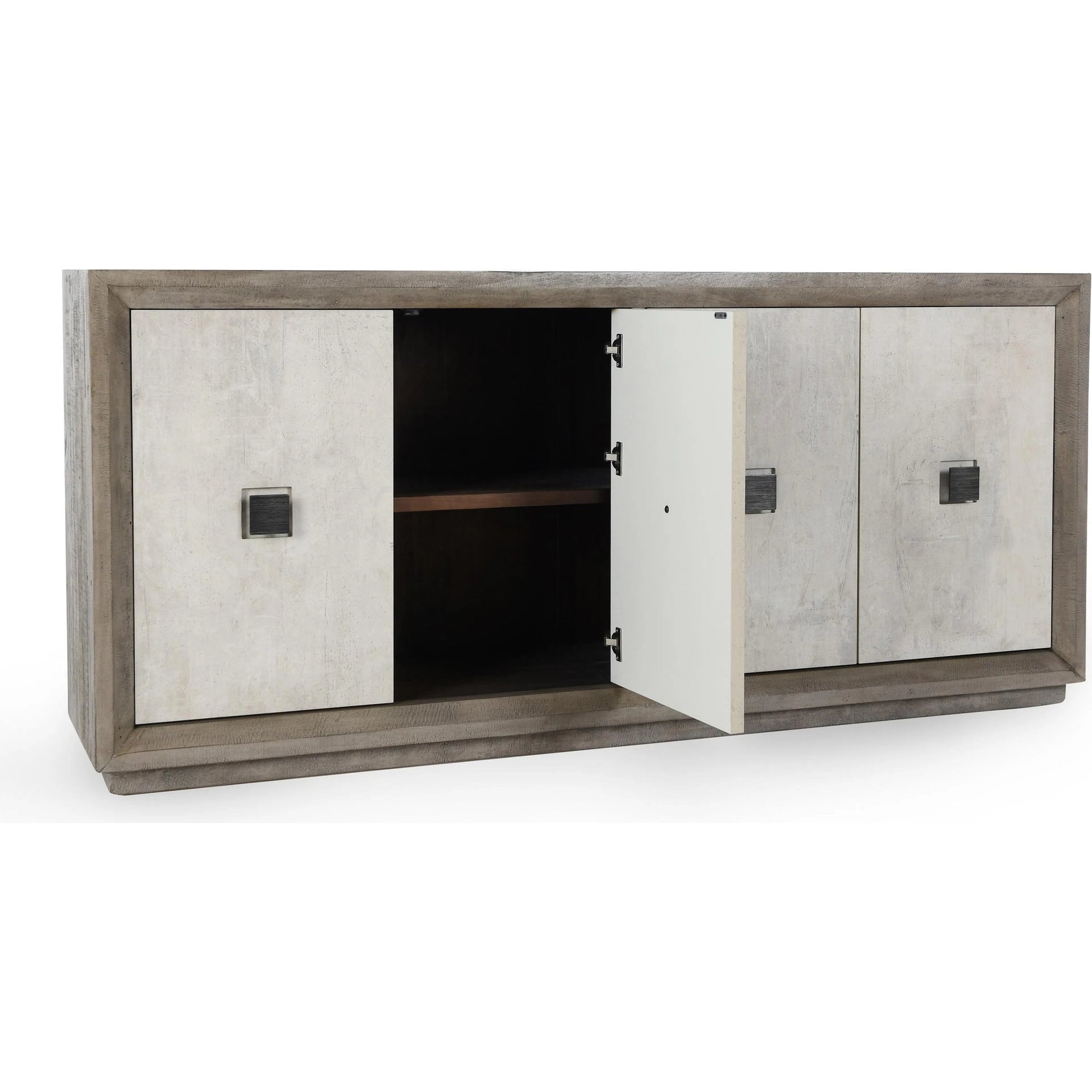 Denver 80" Sideboard Buffet by Classic Home in distressed gray, antique white. Made from unique in a transitional style.