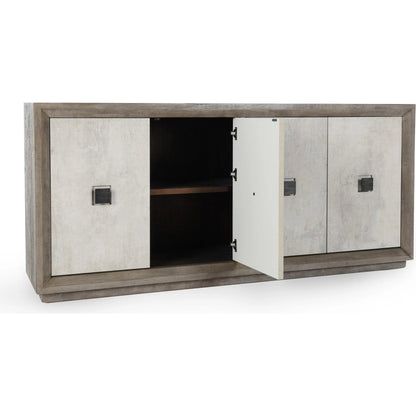 Denver 80" Sideboard Buffet by Classic Home in distressed gray, antique white. Made from unique in a transitional style.