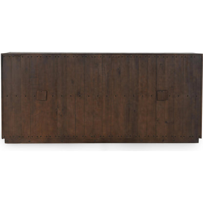 Denver 80" Sideboard Buffet by Classic Home in distressed gray, antique white. Made from unique in a transitional style.