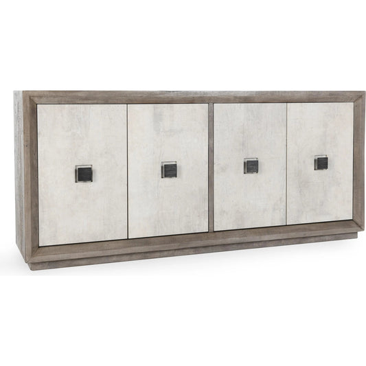 Denver 80" Sideboard Buffet by Classic Home in distressed gray, antique white. Made from unique in a transitional style.