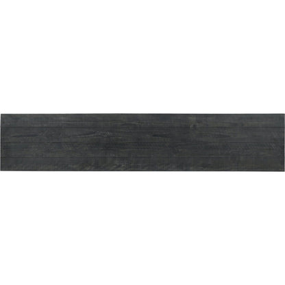 Larson 90" Glass Reclaimed Pine Wood Sideboard by Classic Home in black. Made from unique in a modern style.