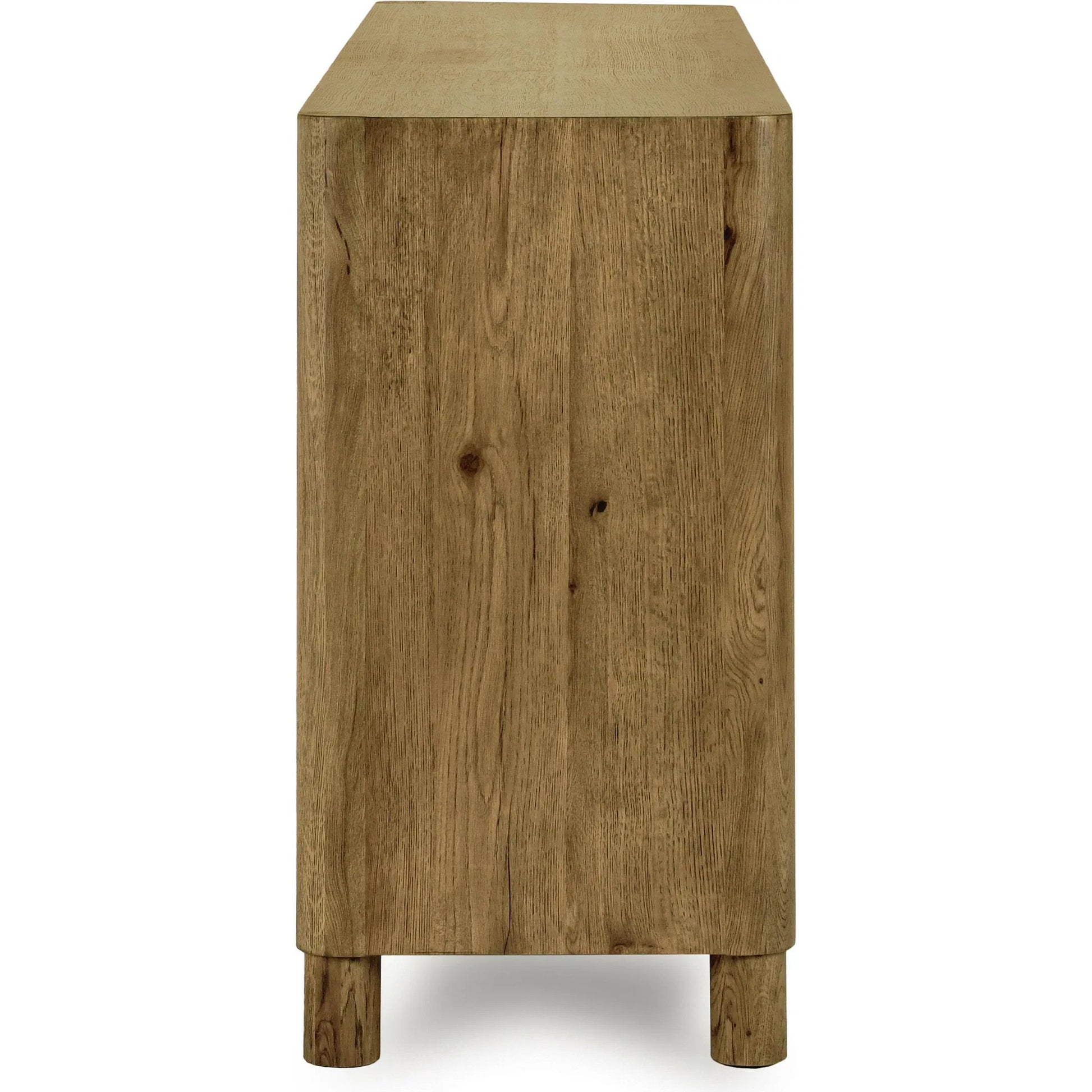 Orlando 4 Door Sideboard by Classic Home. Made from oak veneer in a modern style.