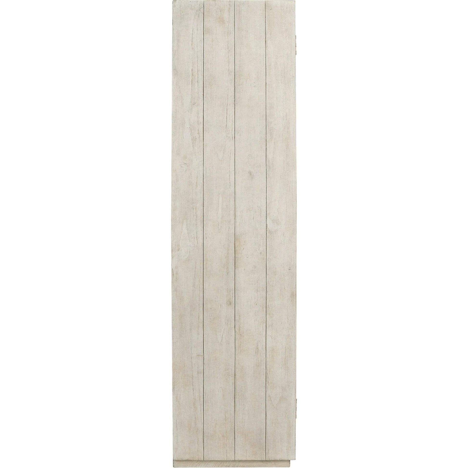 Caleb Reclaimed Pine Display Cabinet by Kosas Home in distressed ivory. Made from reclaimed distressed pine wood in a transitional style.