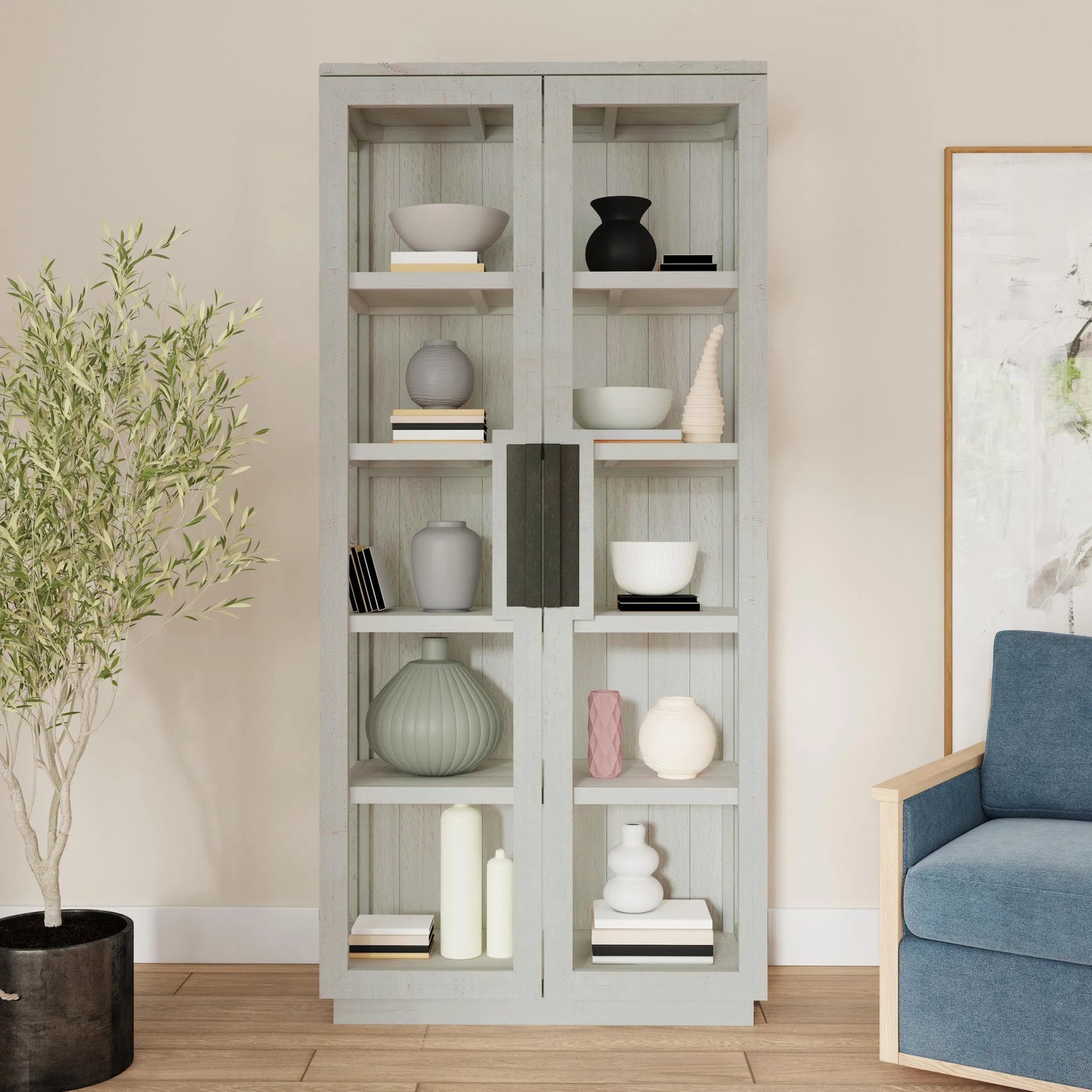 Larson 82" Tall Cabinet by Classic Home. Made from unique in a modern style.