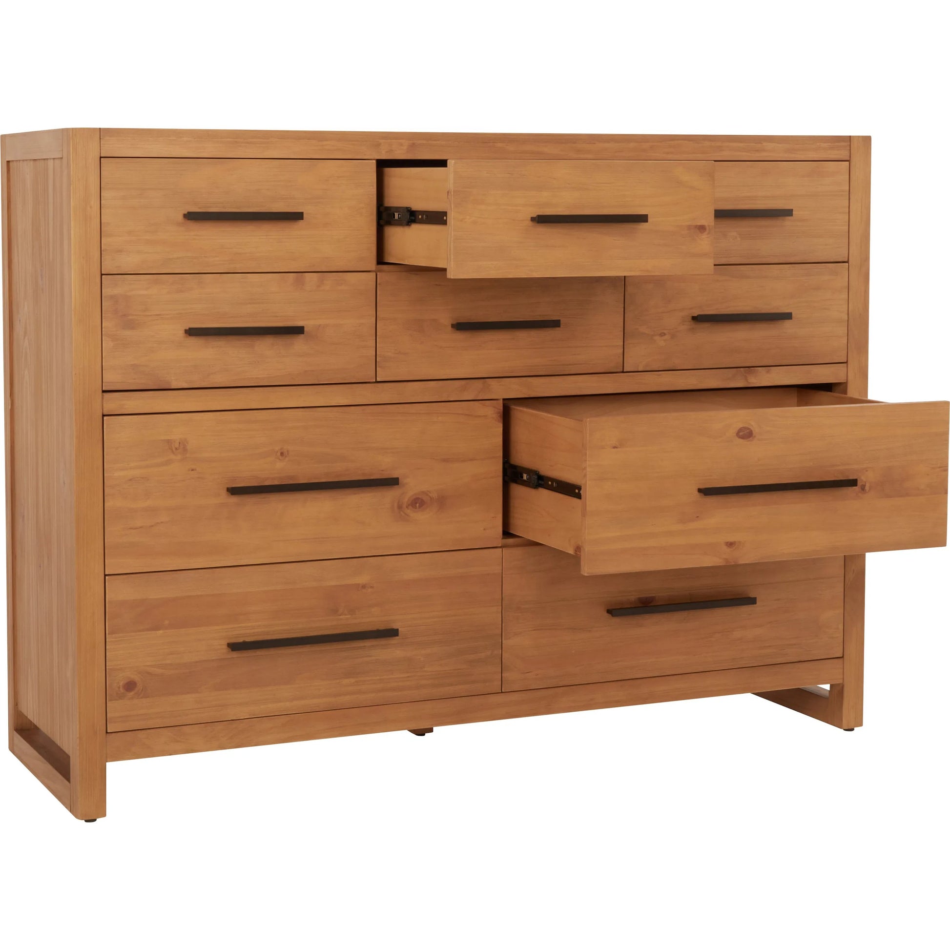 Fenmore 10-Drawer Dresser by Kosas Home. Made from pine wood in a unique style.