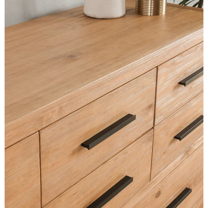 Fenmore 10-Drawer Dresser by Kosas Home. Made from pine wood in a unique style.
