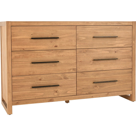 001 SI-2453396 | Primary Silo | Fenmore 6-Drawer Dresser by Kosas Home in natural. Made from pine wood in a transitional style.