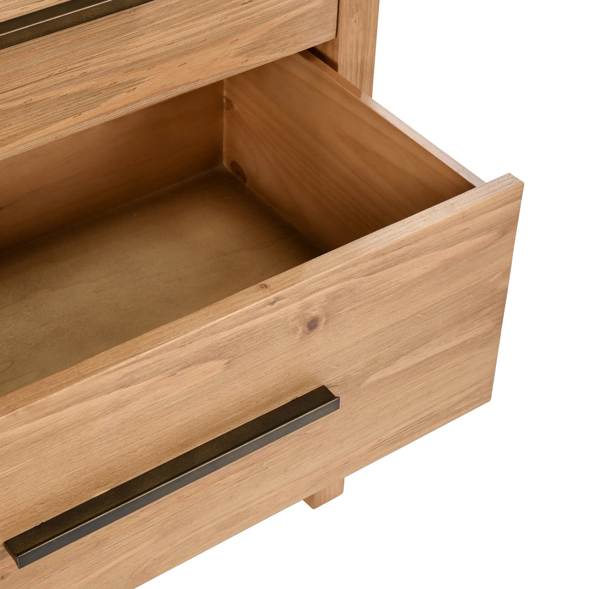 Fenmore 6-Drawer Dresser by Kosas Home in natural. Made from pine wood in a transitional style.