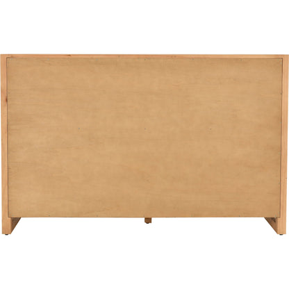 Fenmore 6-Drawer Dresser by Kosas Home in natural. Made from pine wood in a transitional style.